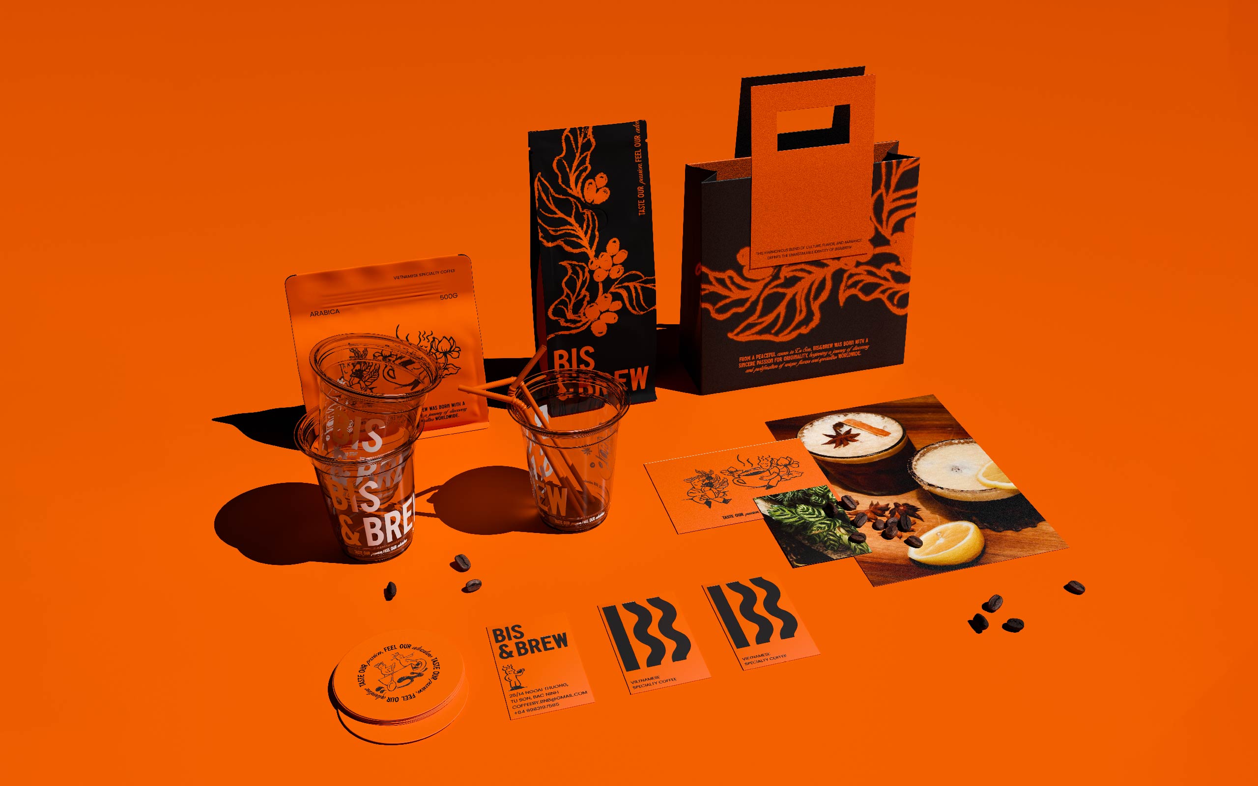 TreeCreative Thiet ke logo Coffee BisBrew 09