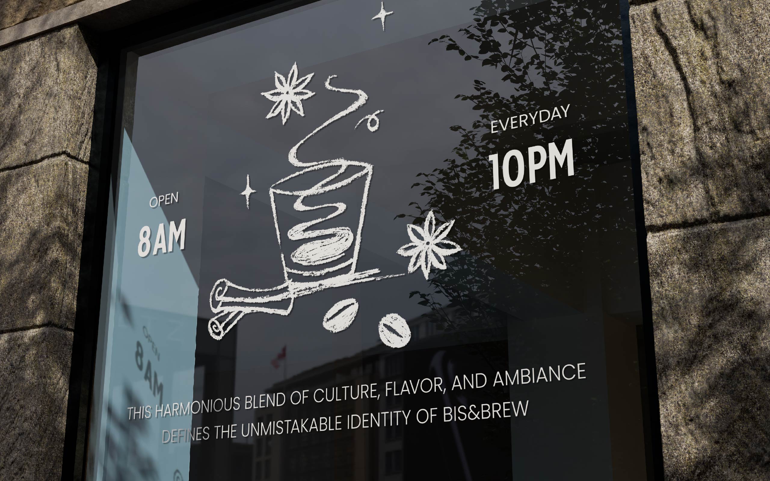 TreeCreative Thiet ke logo Coffee BisBrew 25